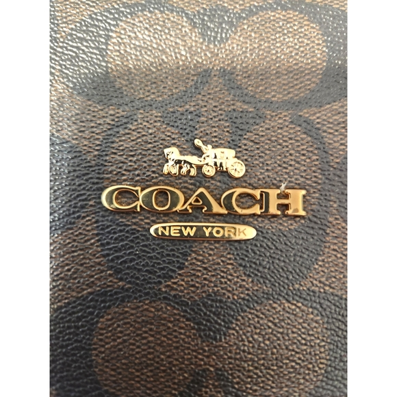 EUC! Coach Gallery Tote Signature Canvas in Brown/Black - Picture 5 of 16